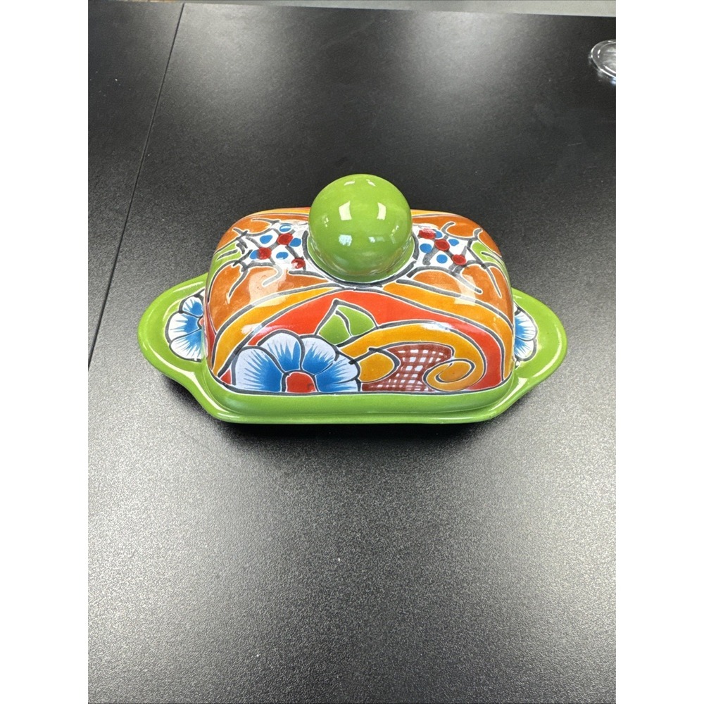 Hand Painted Talavera‎ Butter Dish